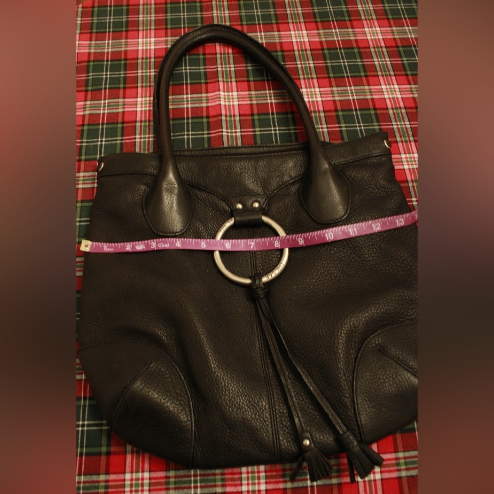 The Sak Elegant 100% Cowhide Large Leather Black Tote Hand Bag Satchel - Picture 13 of 13